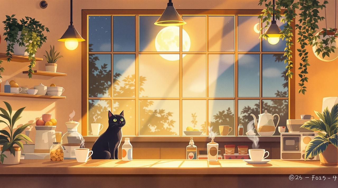 日本樱花动漫推荐 - 猫咪与月光咖啡馆